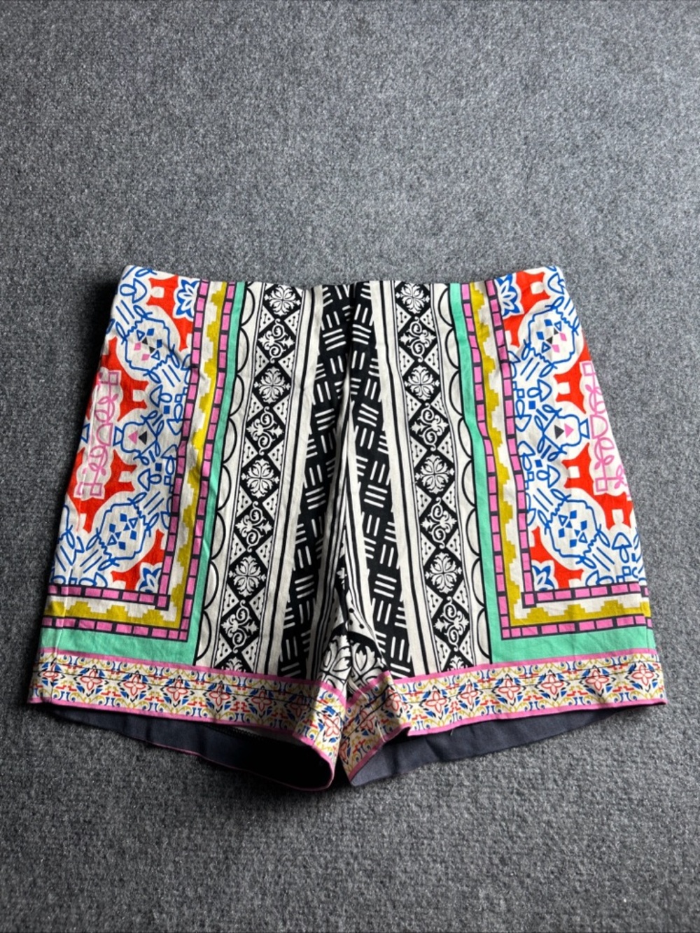 Flying Tomato Multicolor High Waist Printed Shorts